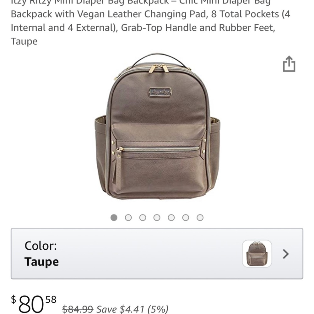 Itzy Ritzy Mini Diaper Bag Backpack - Picture 5 of 5